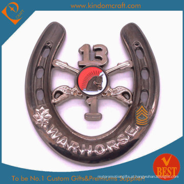 Moedas militares feitas sob encomenda do metal da lembrança do Warhorse da novidade 3D (LN-077)